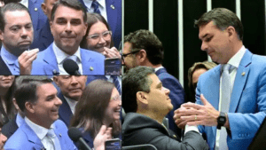Dosimetria: Alcolumbre manobra com Flávio Bolsonaro, que troca afagos e faz campanha dentro do plenário