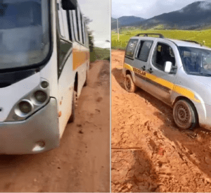 Estradas precárias impedem acesso à escola em Cambuci, no RJ