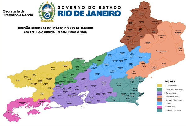 DIVISÃO REGIONAL DO ESTADO DO RIO DE JANEIRO