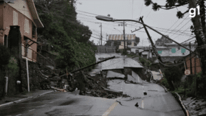 Dois anos depois da enchente no RS, rua de Gramado segue destruída e intransitável