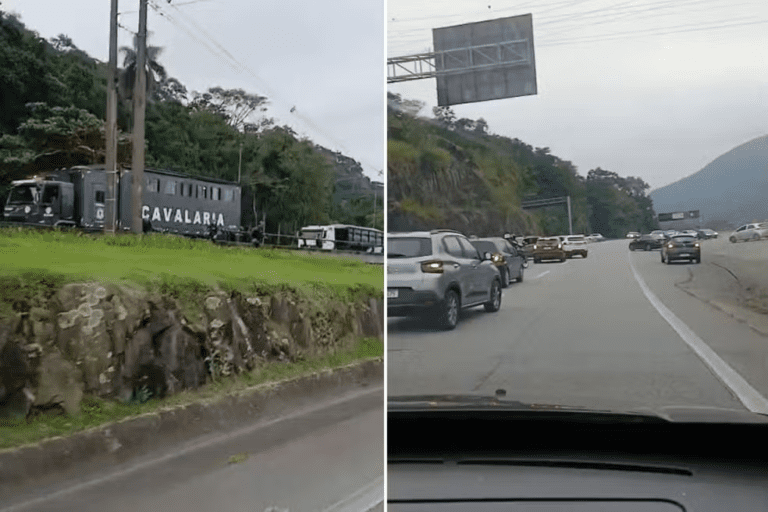 Motoristas voltam na contramão com medo de criminosos na rodovia dos Imigrantes, SP